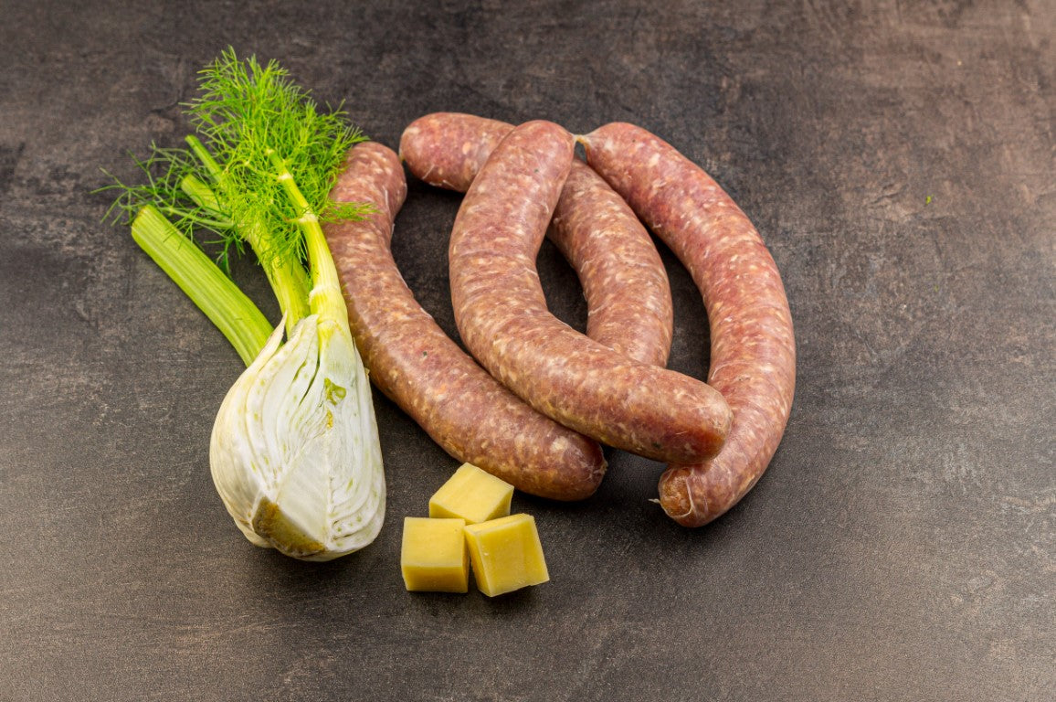 Salsiccia mit Fenchel und Bergkäse