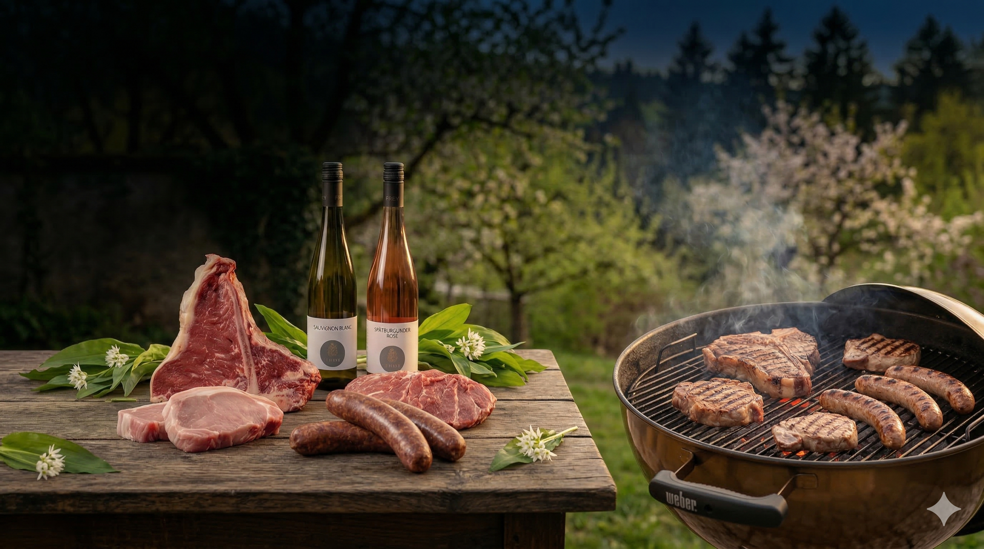 Ostern wird gegrillt.