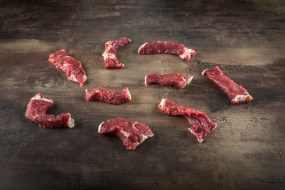 Wagyu Steak Stripes – rohe Fleischstreifen vom Black Forest Wagyu